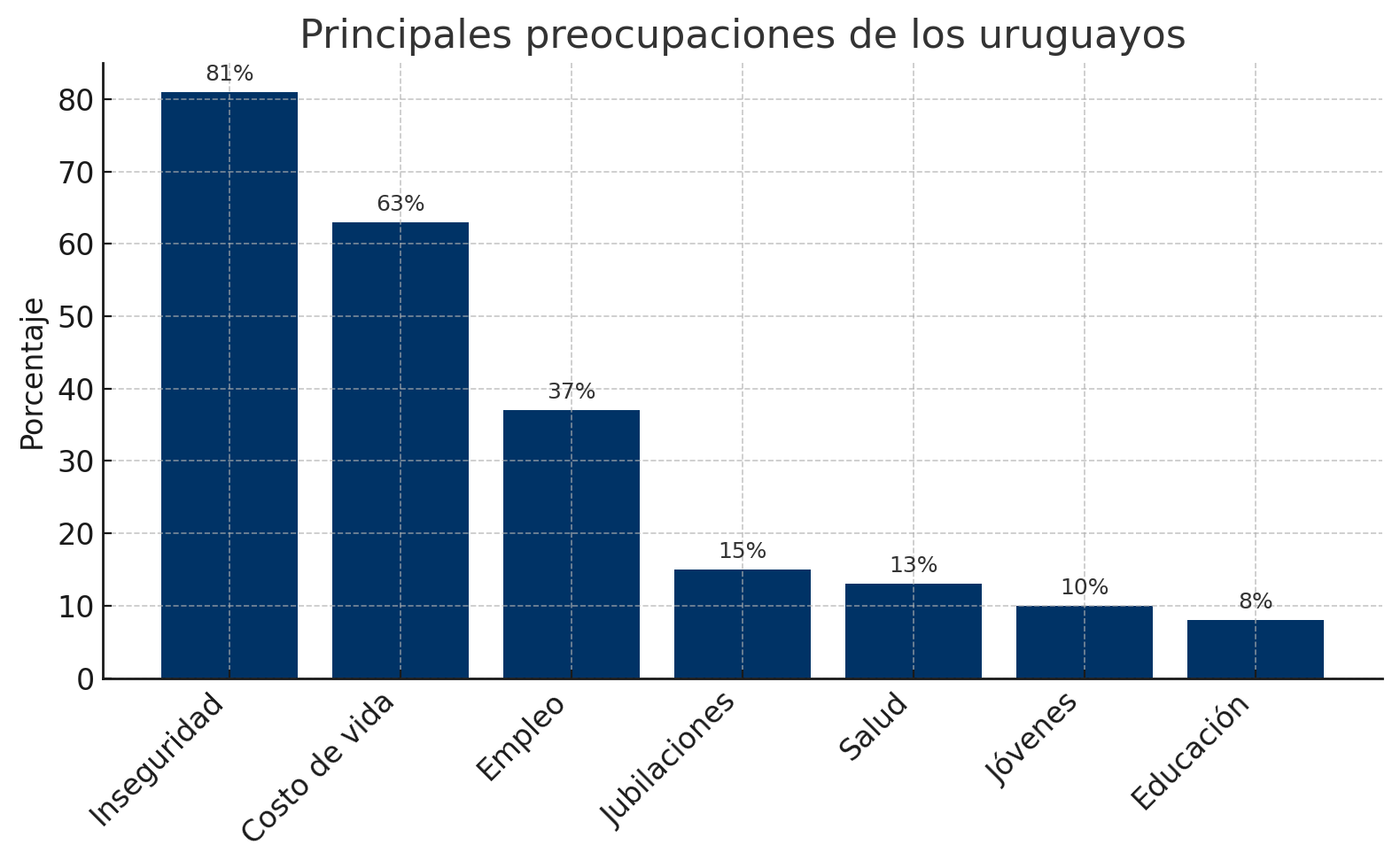 Principales preocupaciones